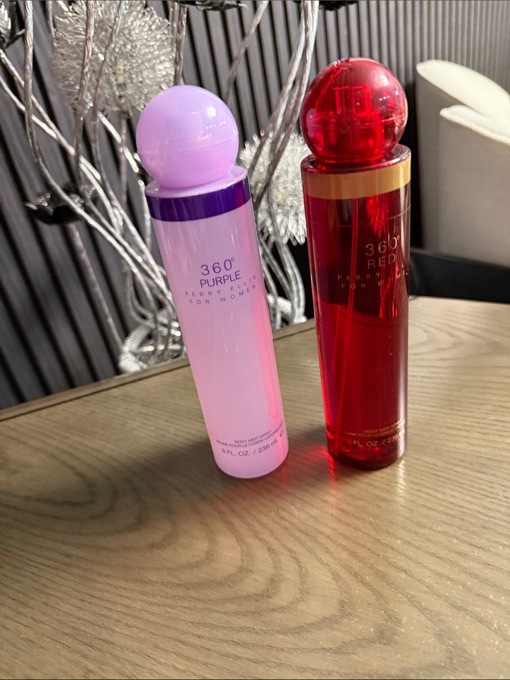 Perry Ellis 360 Purple & Red Body Mists - Purple, Red